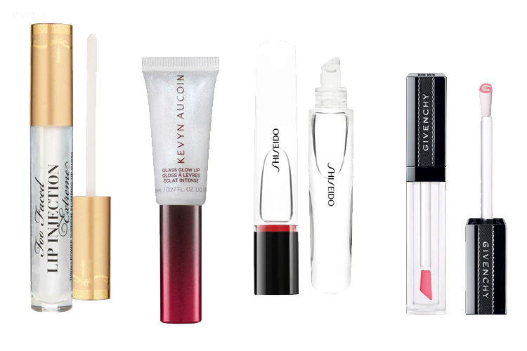 Makeup Trends 2020 farblosse Lipglosse